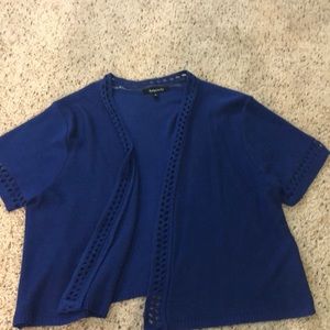 Royal 👑 blue sweater shawl